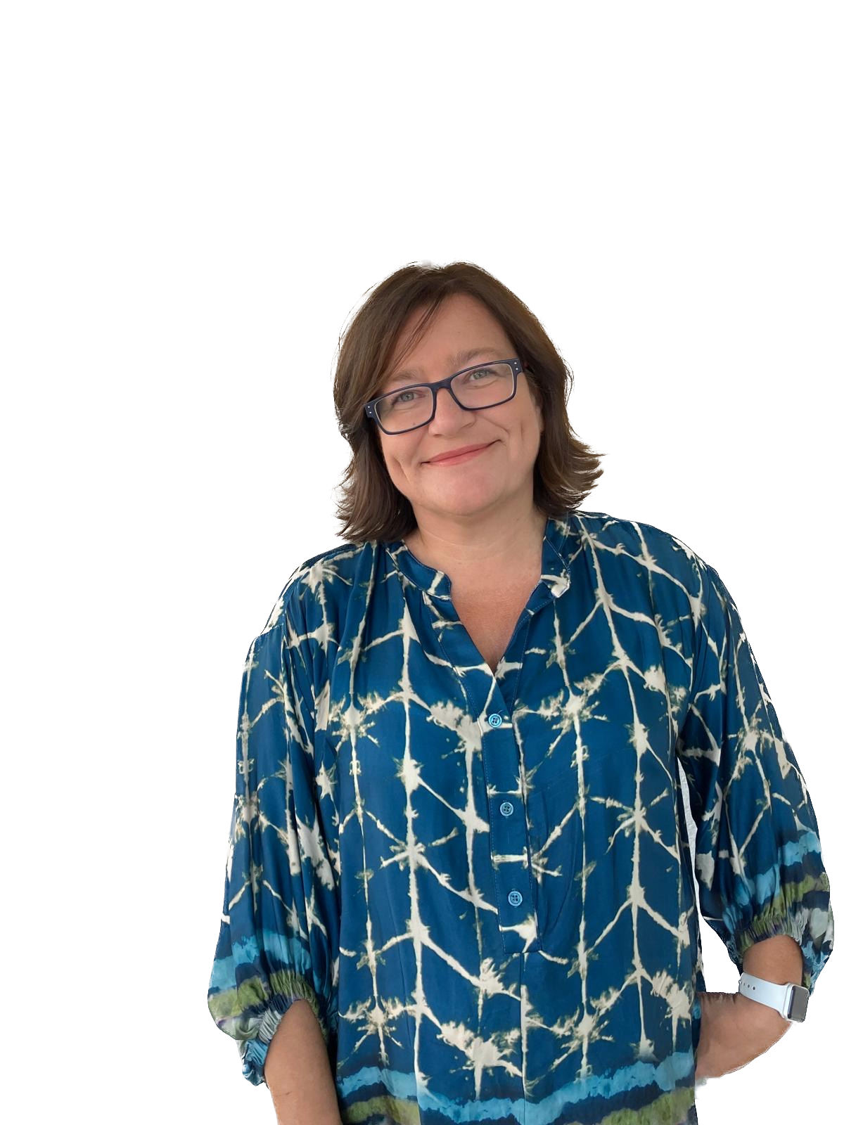 Karin Cvrtila, Unternehmensberaterin von TILA Digital, lacht in die Kamera